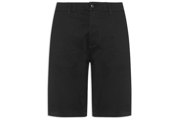 Bermuda Masculina Em Sarja - Preto