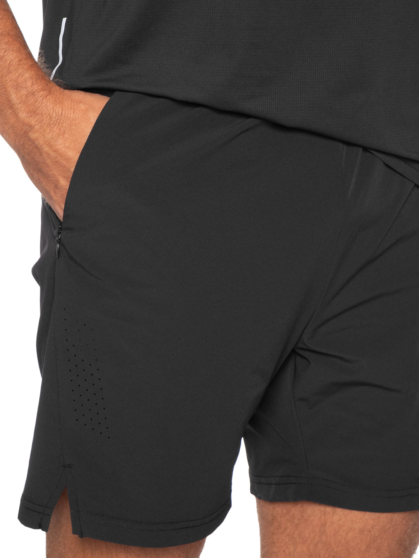 Bermuda Masculina Esportiva Recortes – Preto Hering Sports