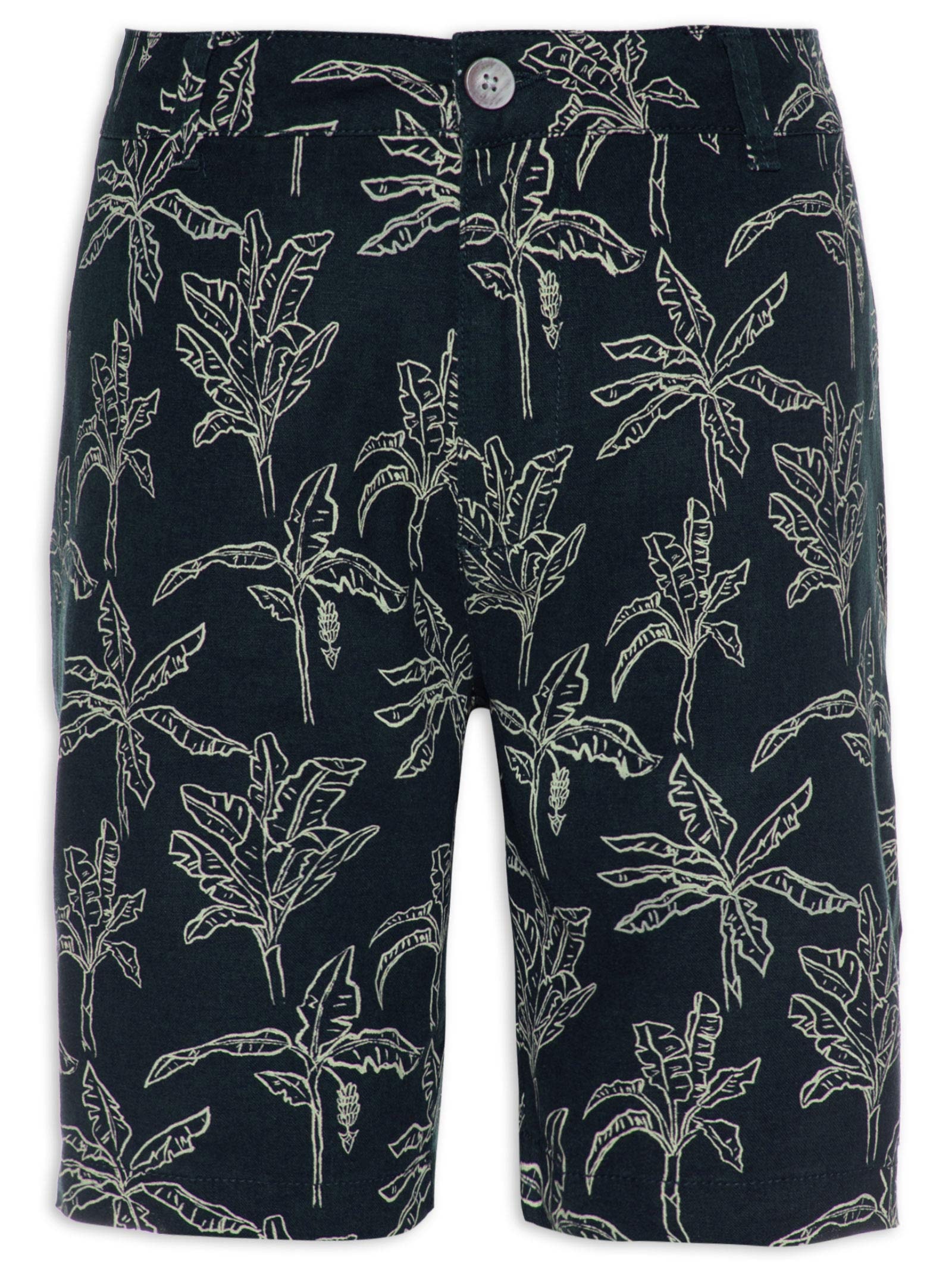 Bermuda Masculina Estampada Azul Hering