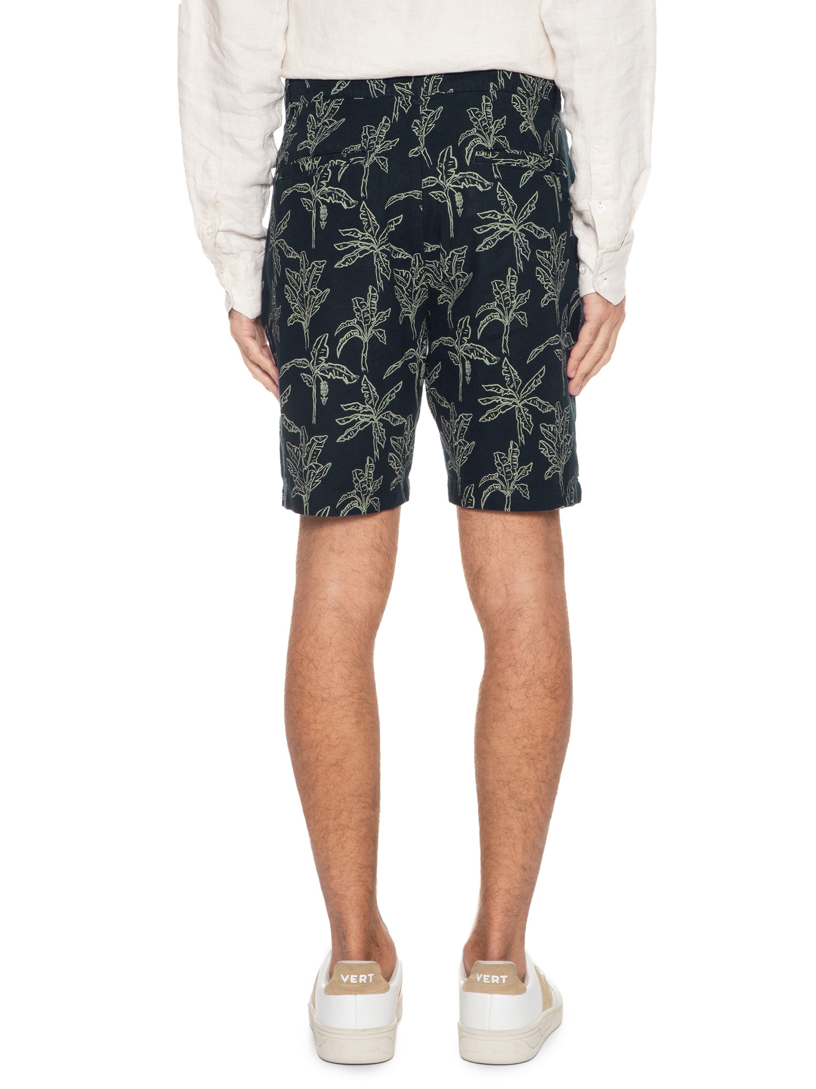 Bermuda Masculina Estampada Azul Hering