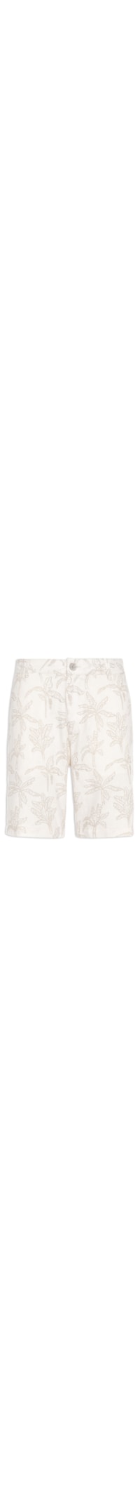 Bermuda Masculina Estampada - Off White