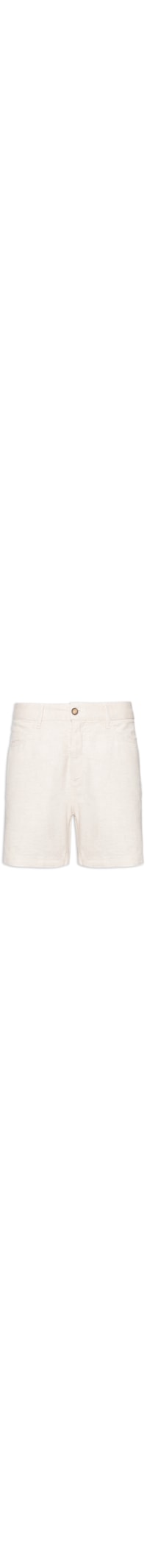Bermuda Masculina Five Pockets Linho Hibisco - Bege