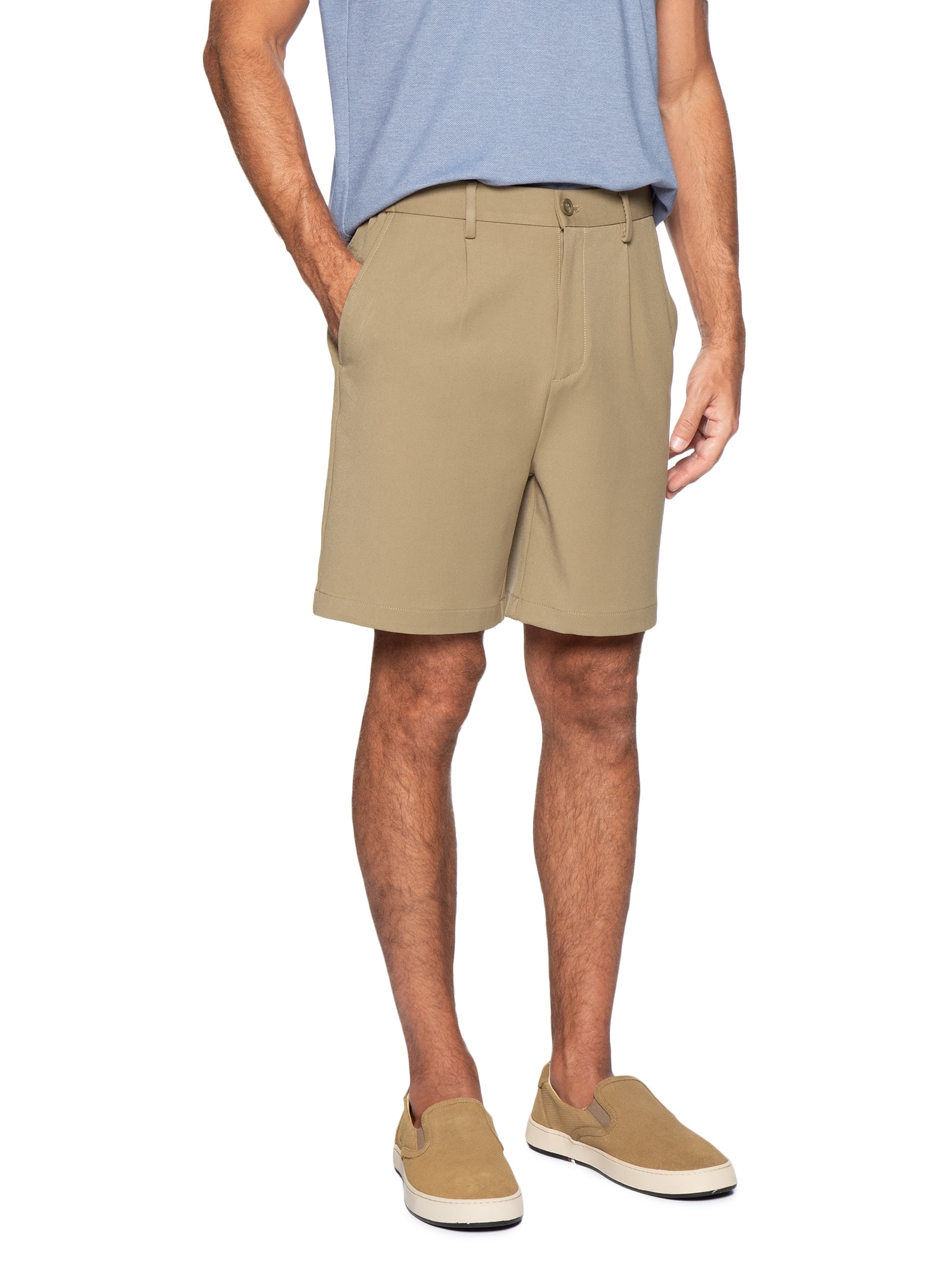 Bermuda Masculina Flexus Bege Foxton