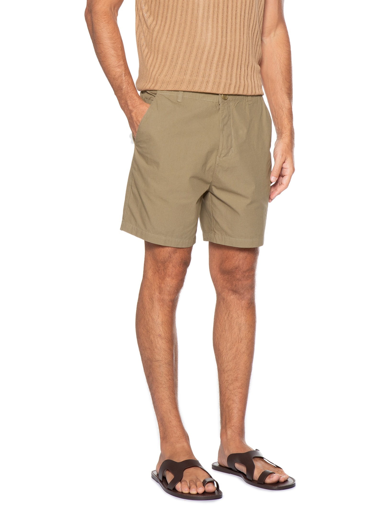 Bermuda Masculina Flow Cotton Bege Osklen