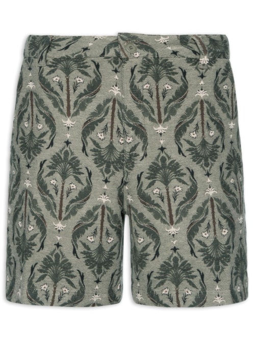 Bermuda Masculina Flow Jacquard Imperial – Verde