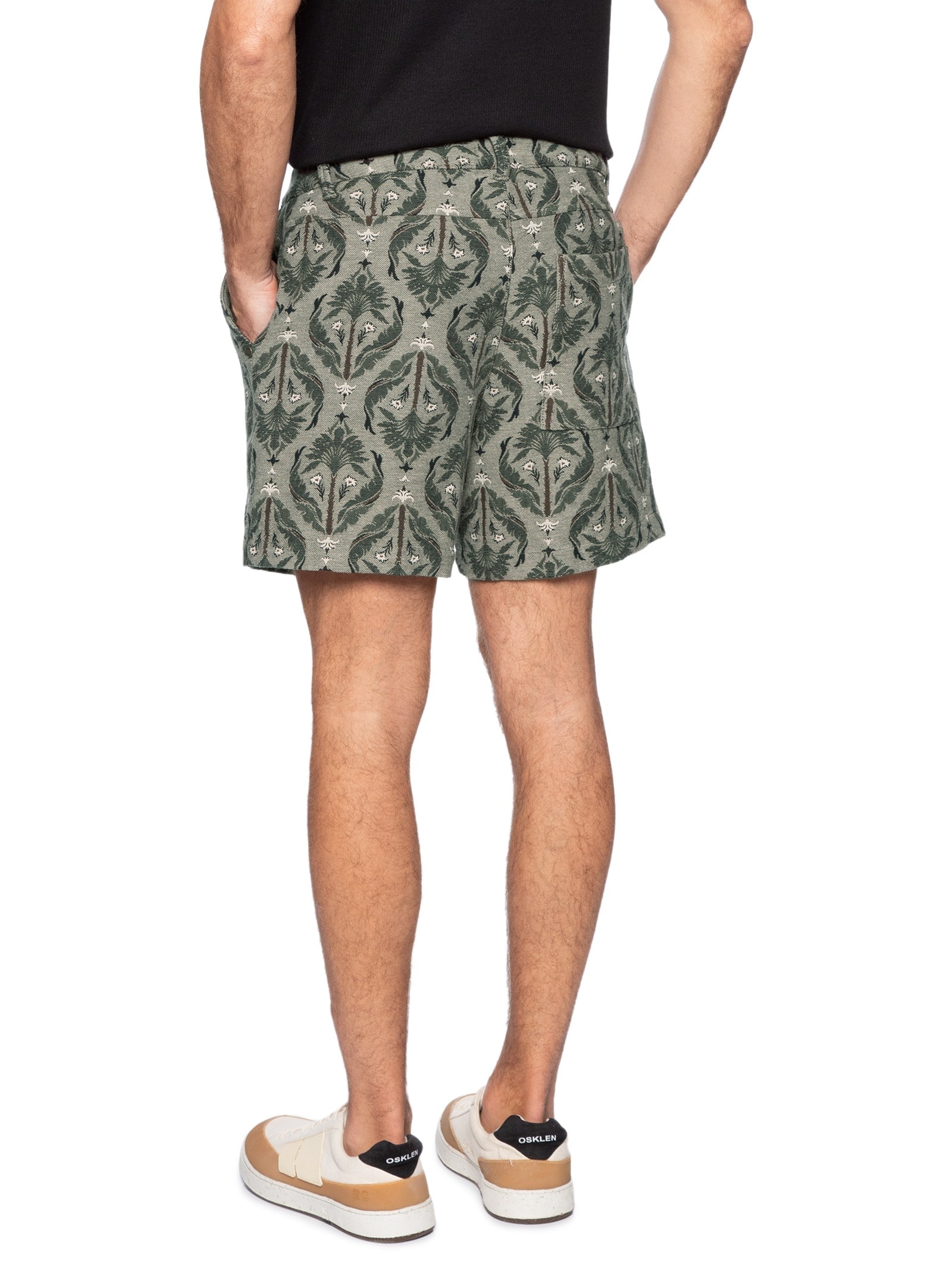 Bermuda Masculina Flow Jacquard Imperial Verde Osklen