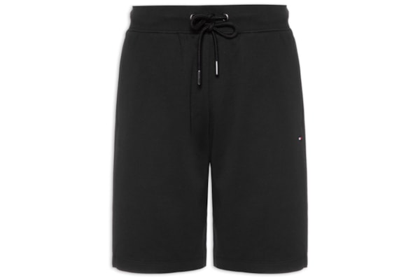 Bermuda Masculina Global Stripe em Moletom – Preto
