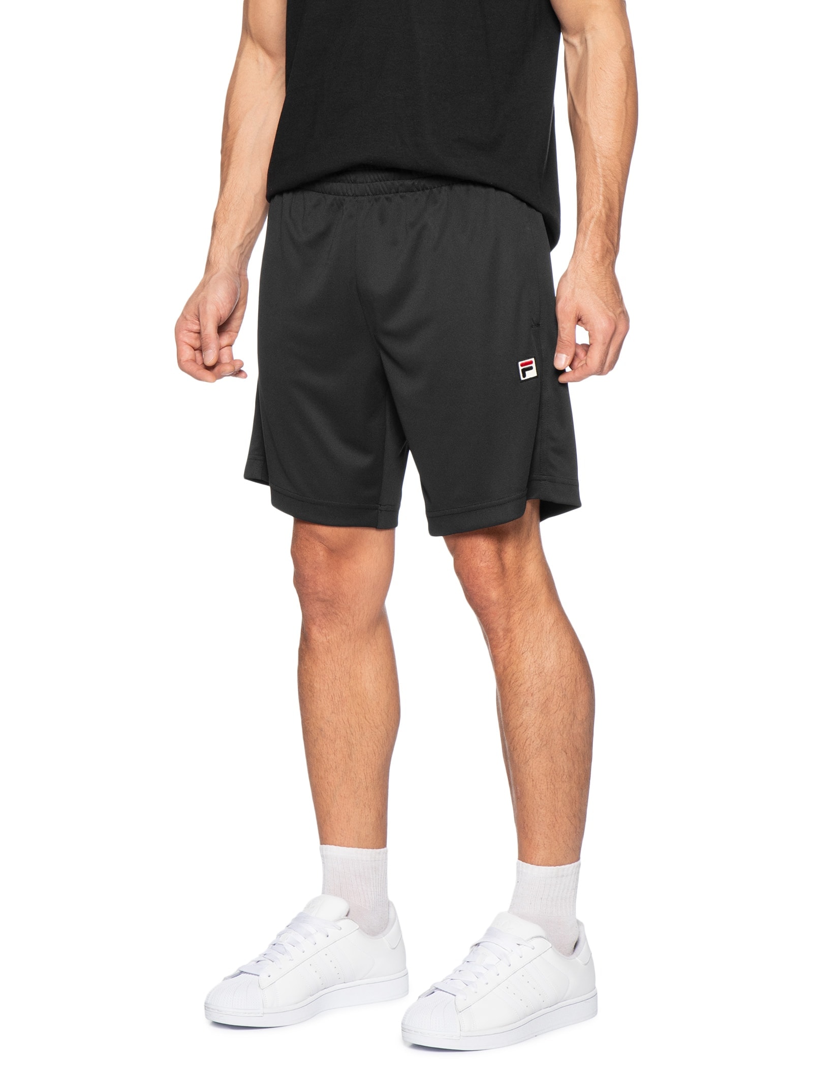 Bermuda Masculina Heritage Letter Preto Fila