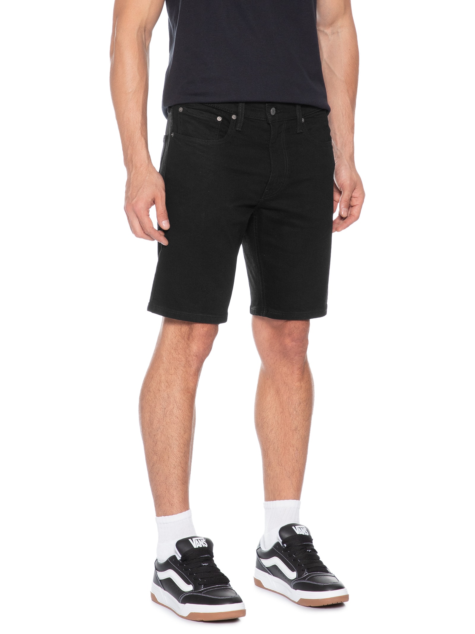 Bermuda Masculina Jeans 405 Standard Fit Preto Levi's