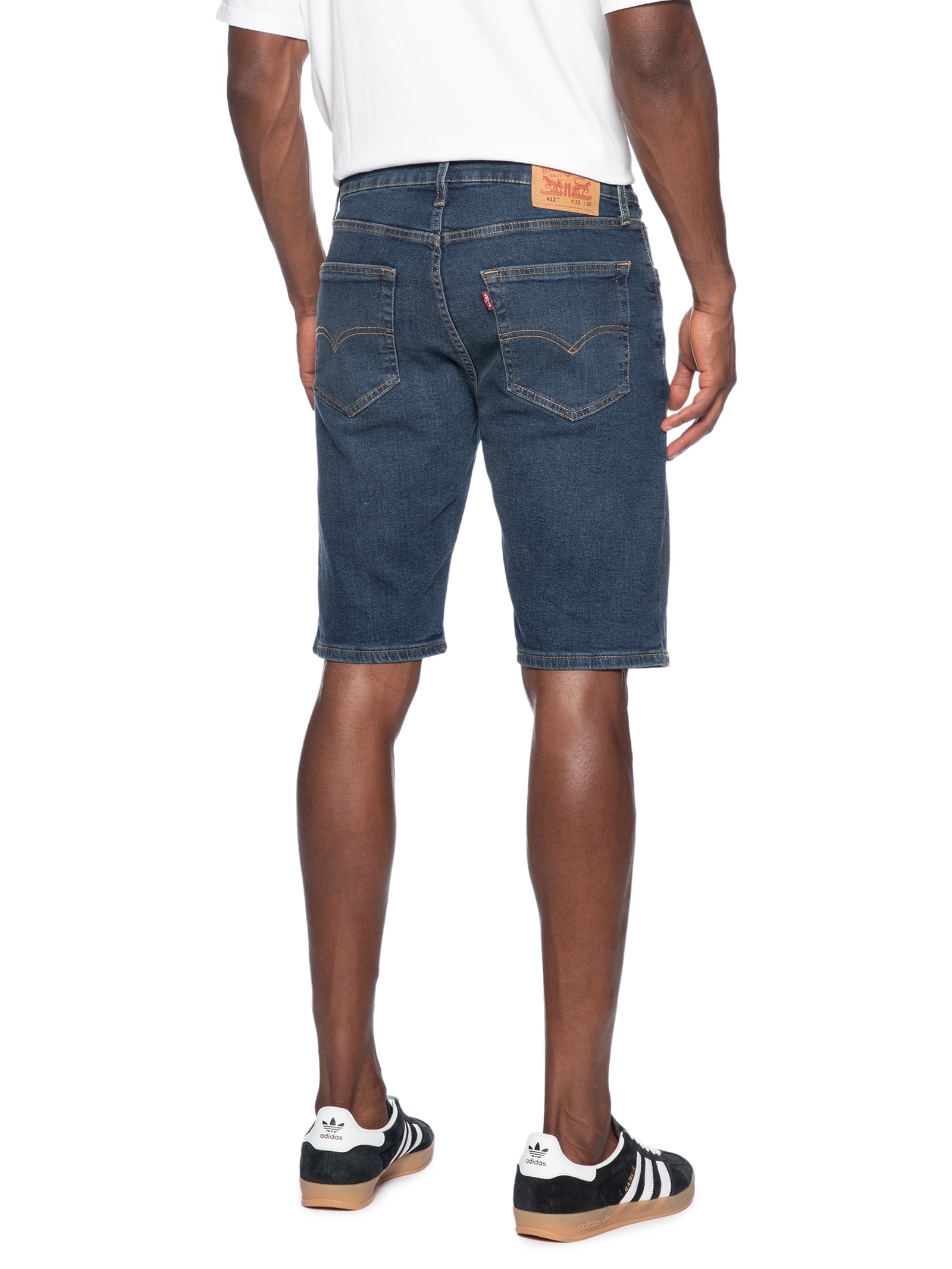 Bermuda Masculina Jeans 412 Slim Fit Azul Levi's