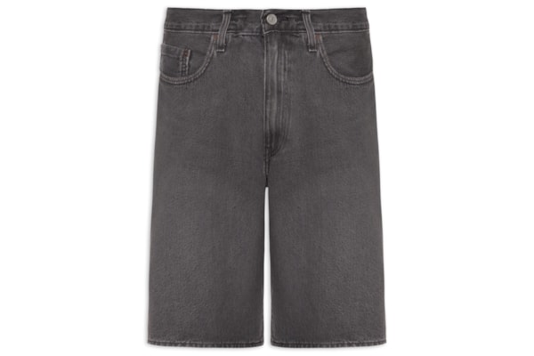 Bermuda Masculina Jeans 478 Baggy Cargo - Preto