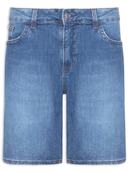 Bermuda Masculina Jeans 5 Pockets – Azul
