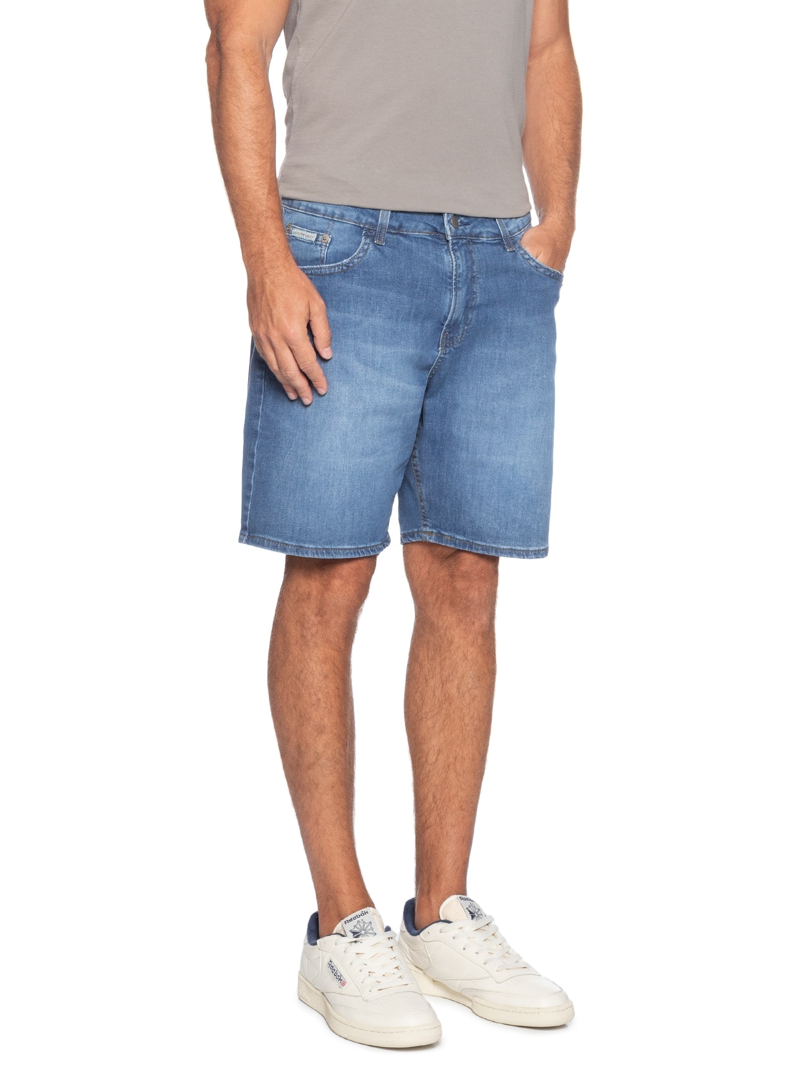 Bermuda Masculina Jeans 5 Pockets Azul Calvin Klein Jeans