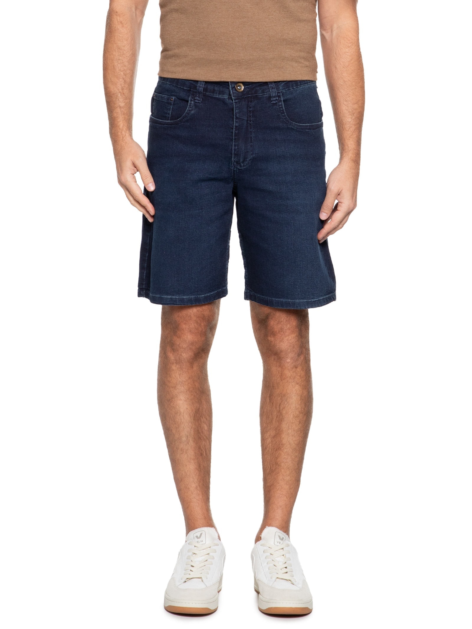 Bermuda Masculina Jeans Blue Sobretinta (PA) Azul Aramis