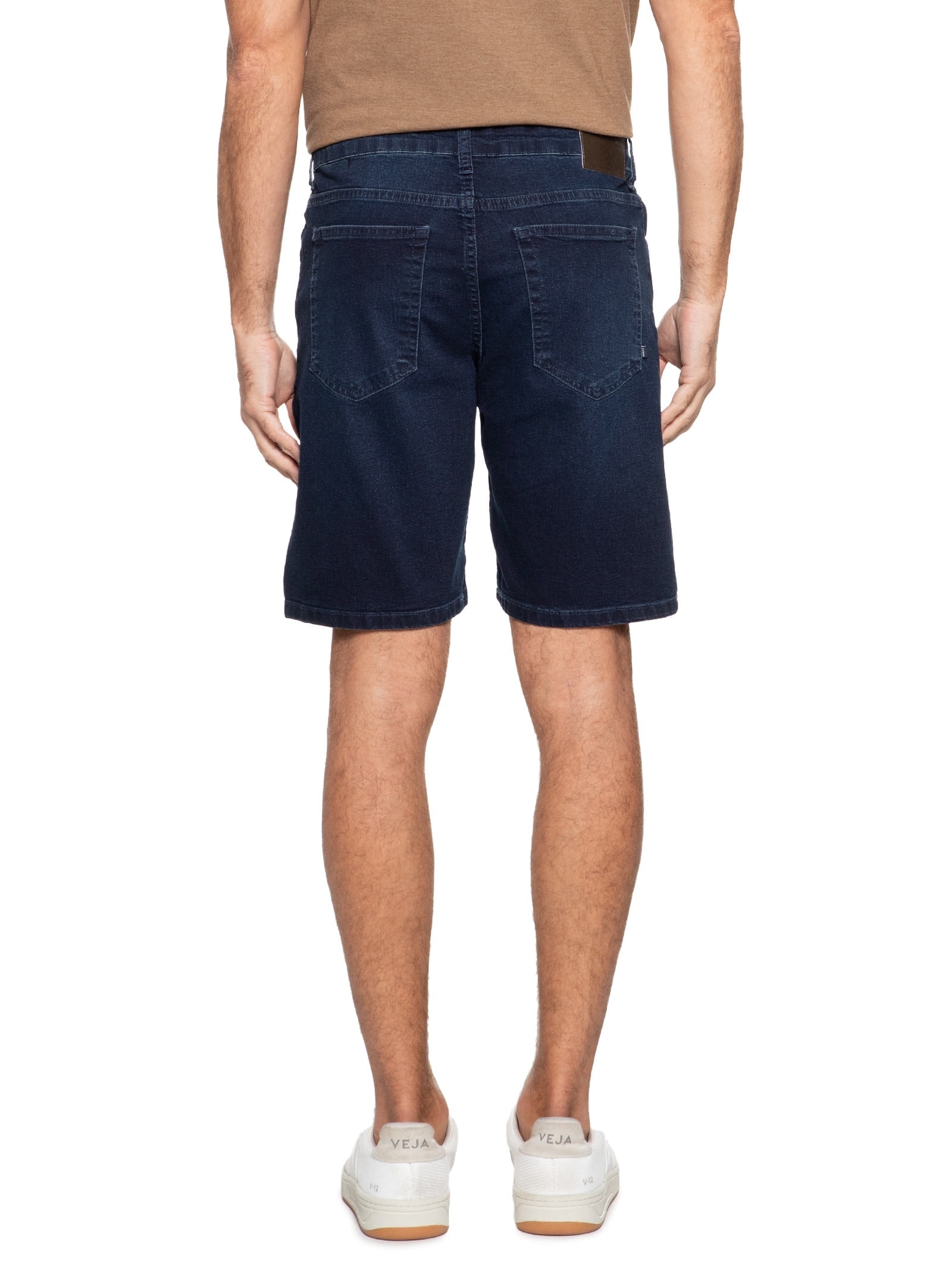 Bermuda Masculina Jeans Blue Sobretinta (PA) Azul Aramis