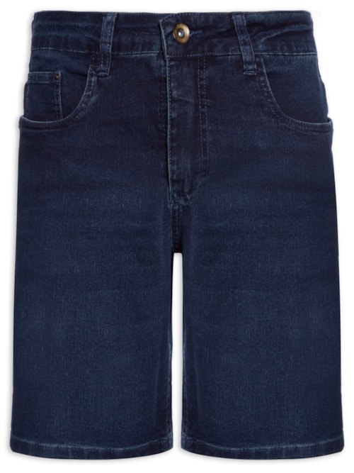 Bermuda Masculina Jeans Blue Sobretinta (PA) - Azul