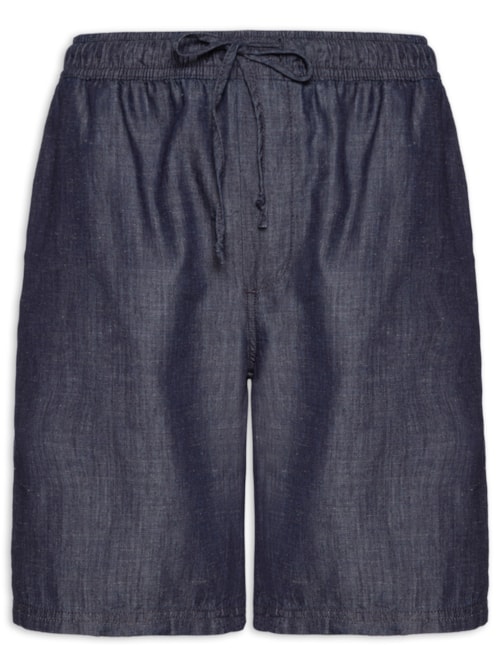 Bermuda Masculina Jeans Linho St Barths – Azul