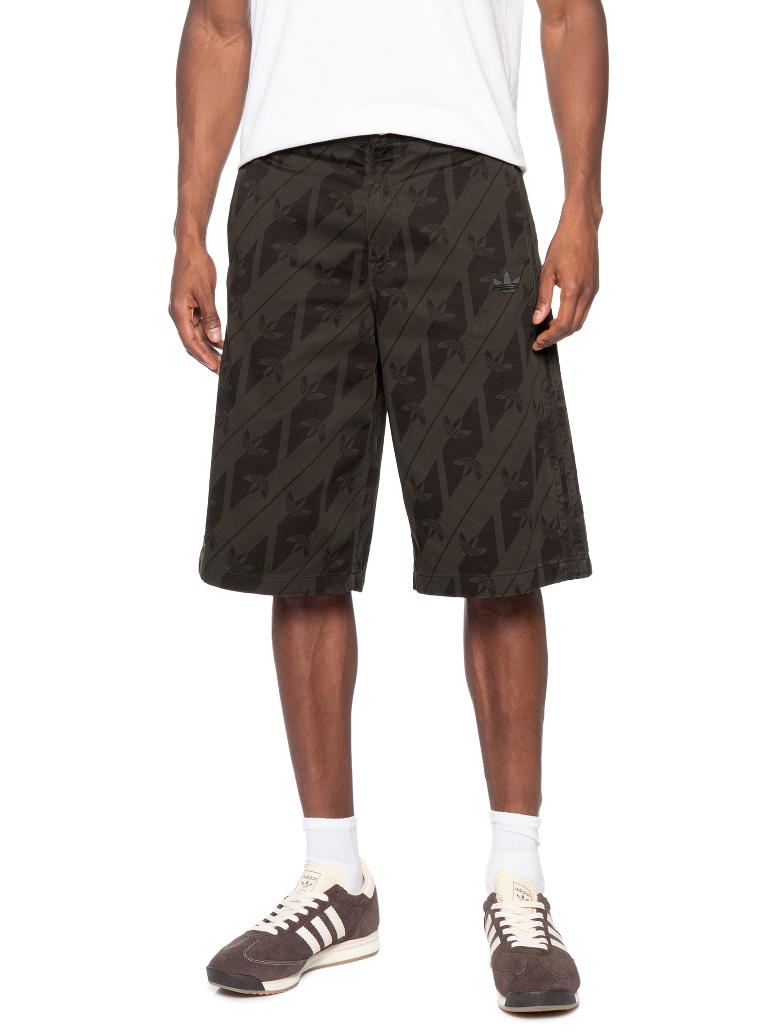 Bermuda Masculina Jorts Monogram Marrom Adidas Originals