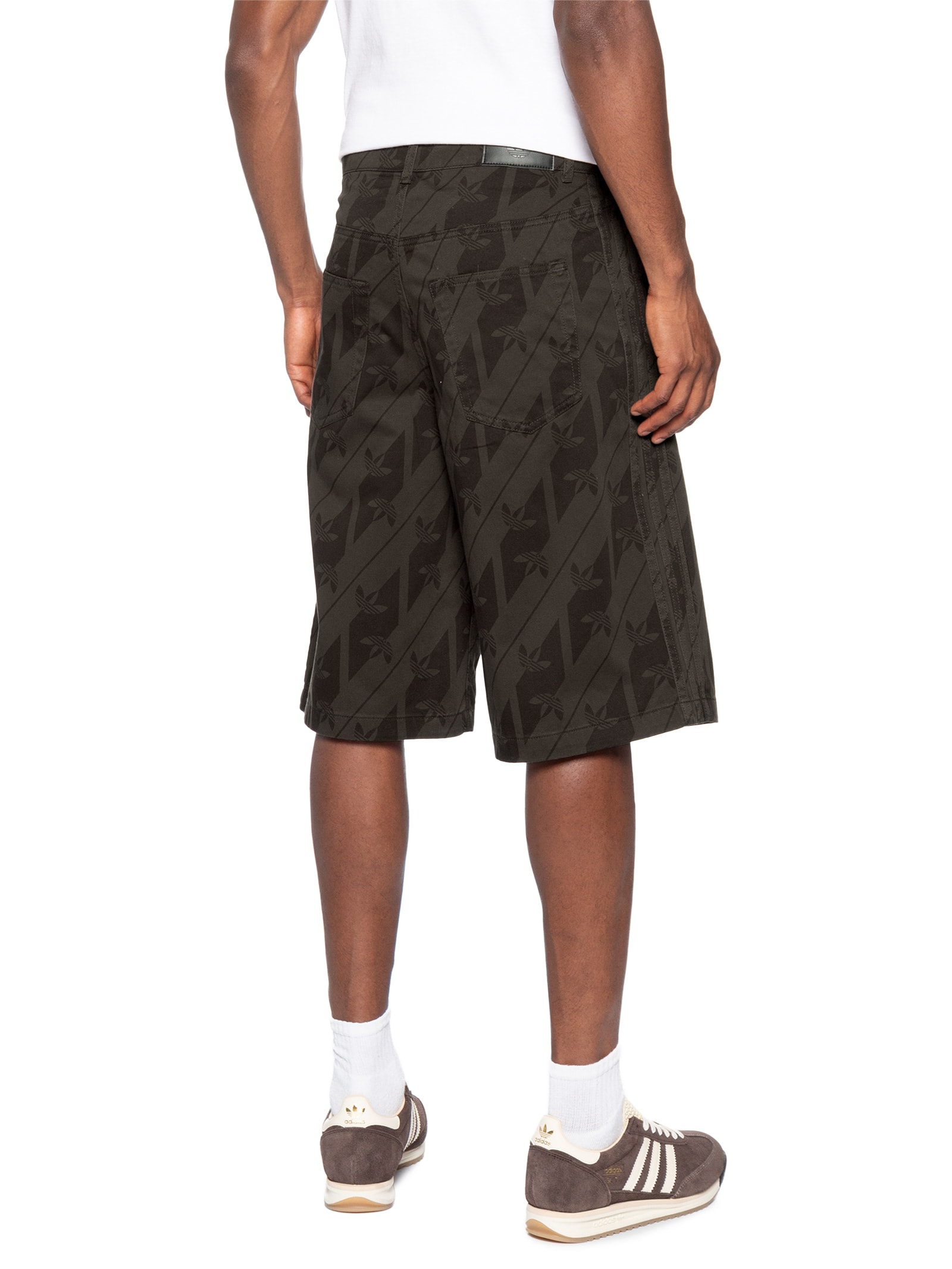 Bermuda Masculina Jorts Monogram Marrom Adidas Originals