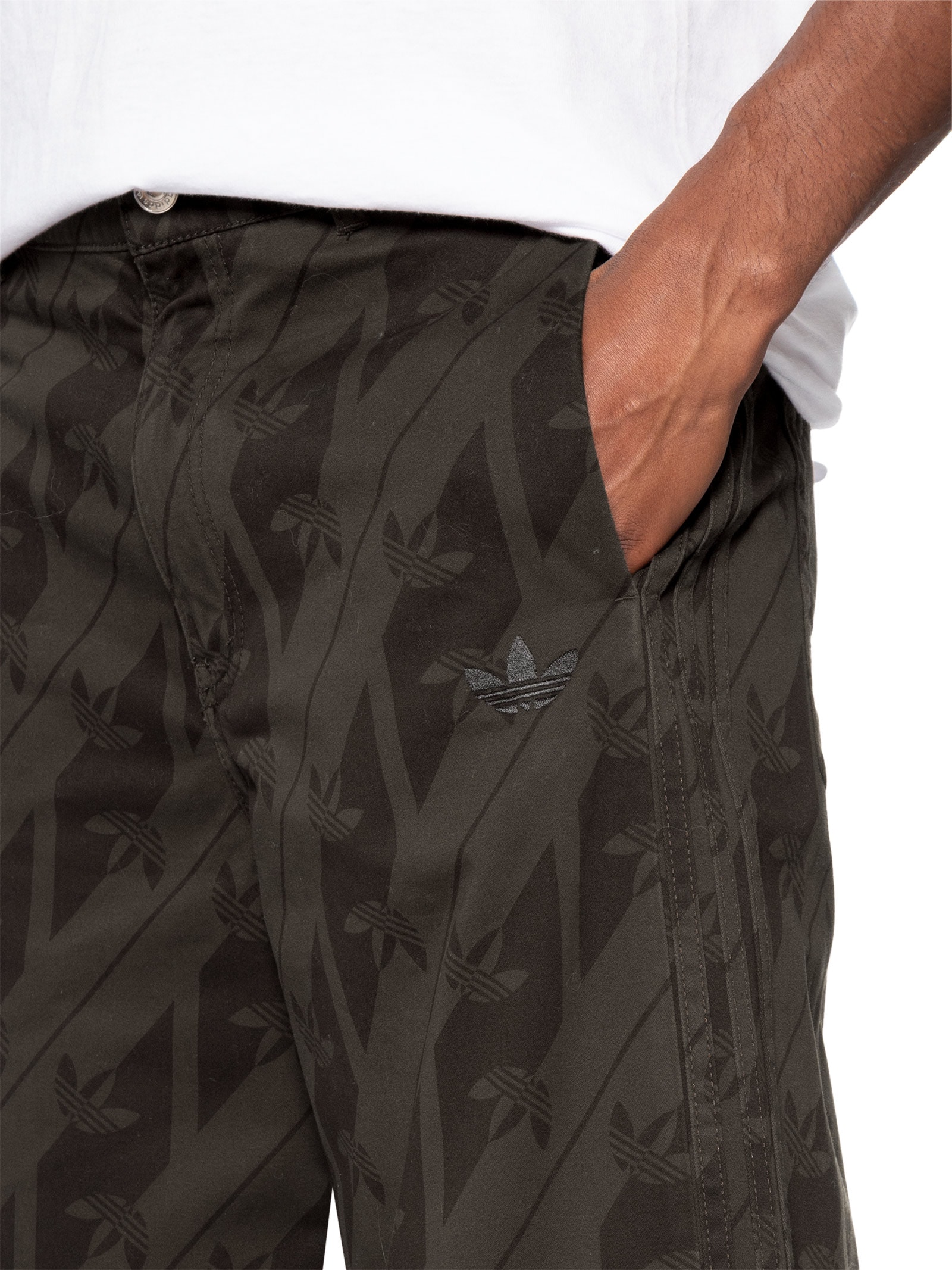 Bermuda Masculina Jorts Monogram Marrom Adidas Originals