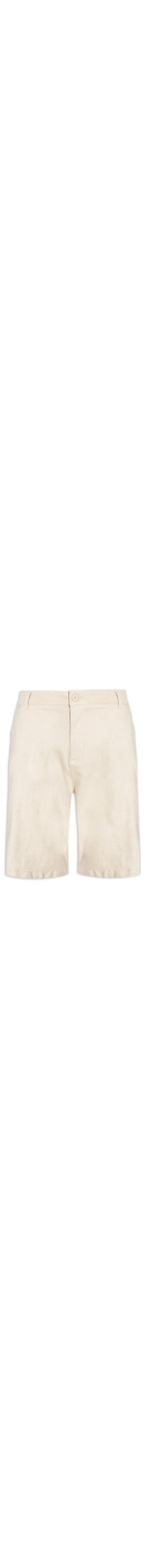 Bermuda Masculina Linho Basic Linen - Bege