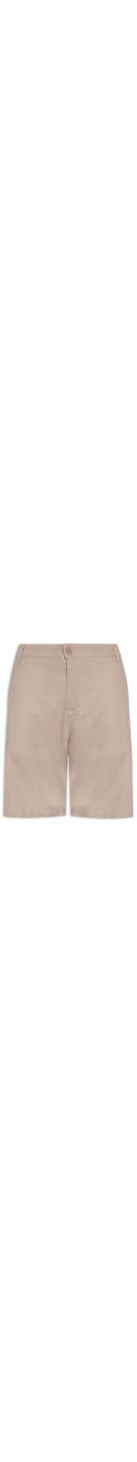 Bermuda Masculina Linho Basic Linen - Bege