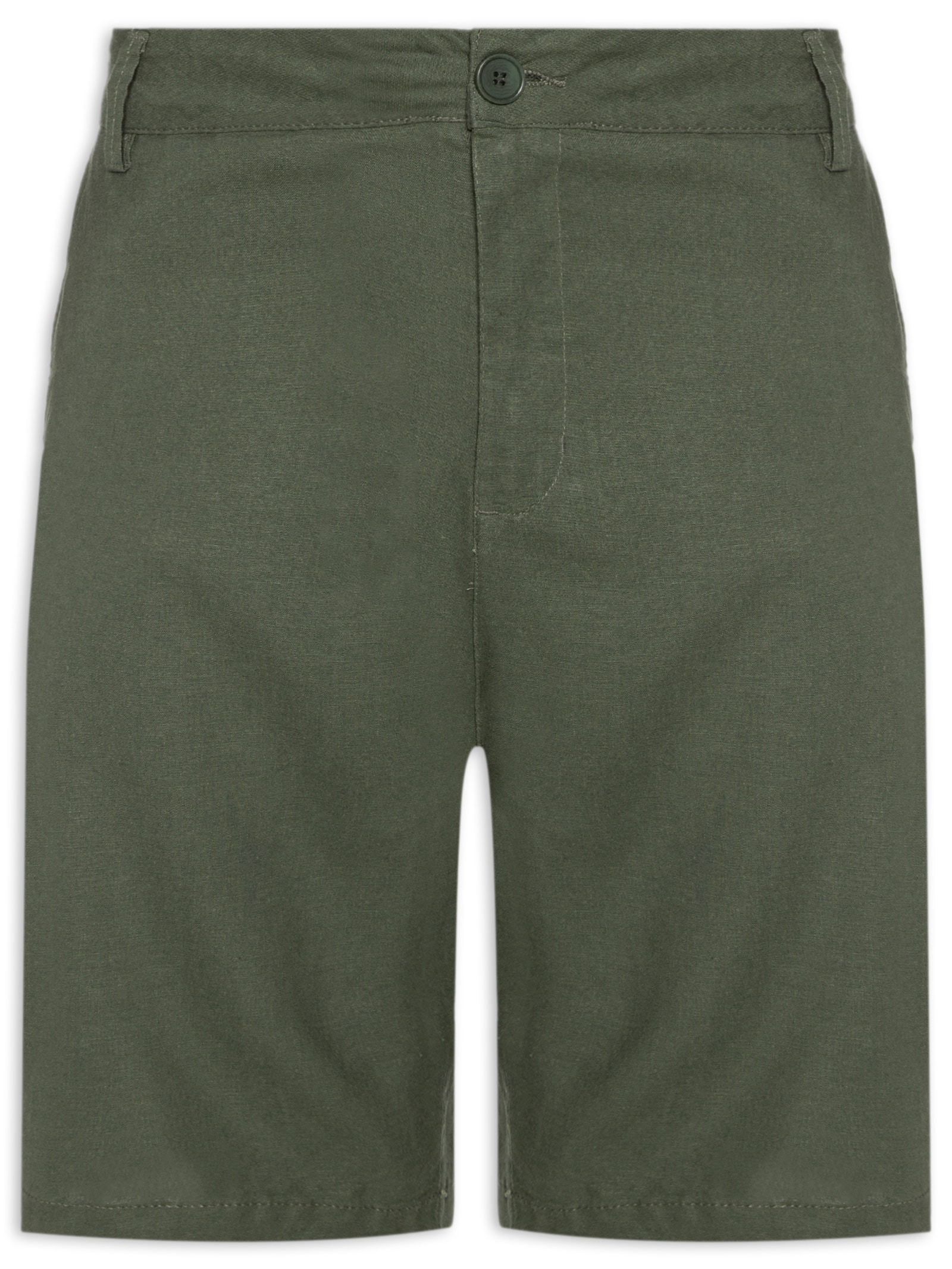 Bermuda Masculina Linho Basic Linen Verde Osklen