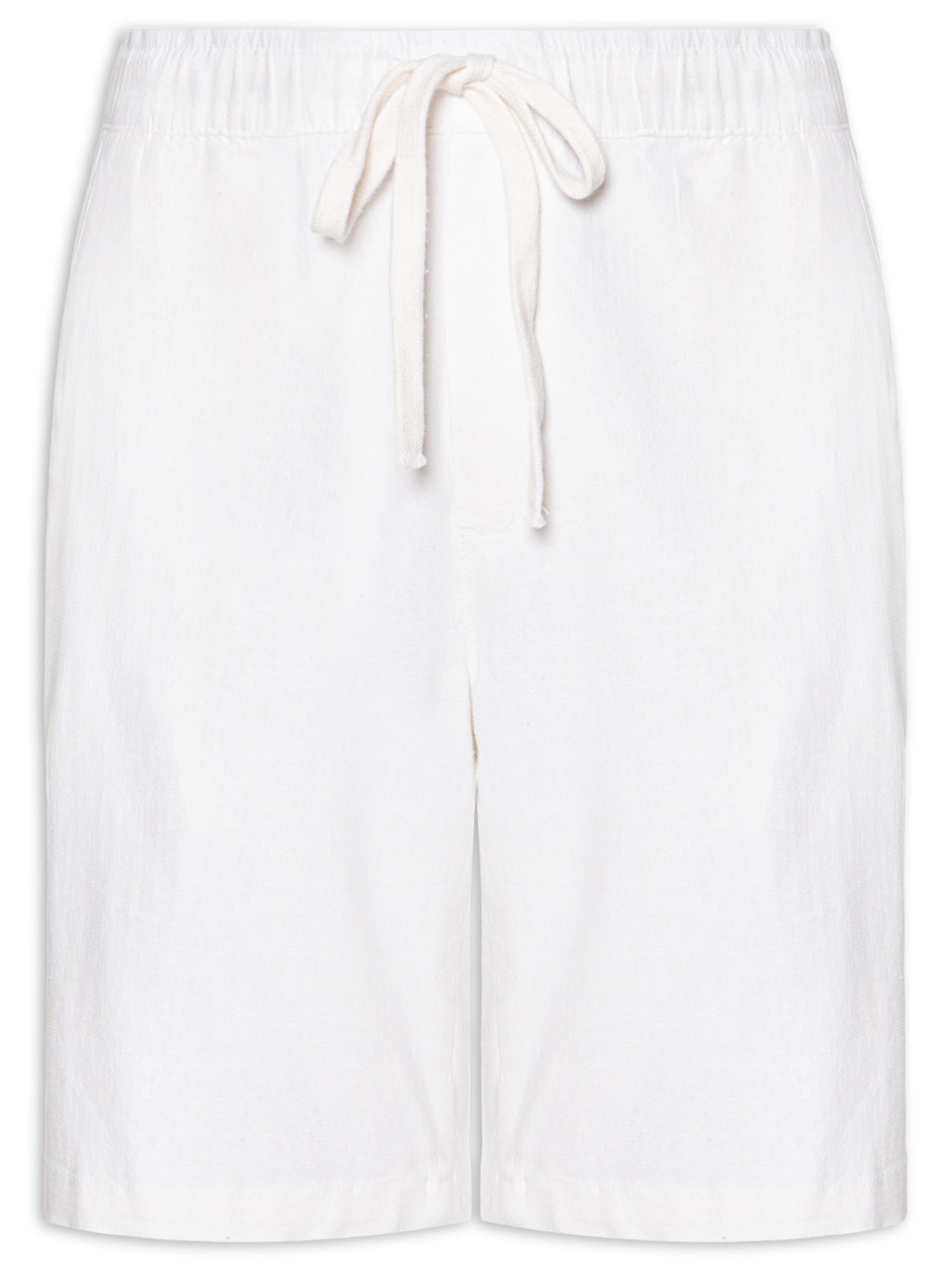 Bermuda Masculina Linho Com Cordão Off White Sergio K