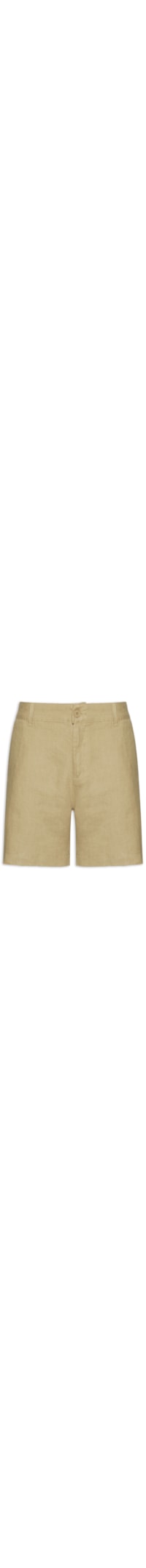Bermuda Masculina Linho Pure Linen - Bege