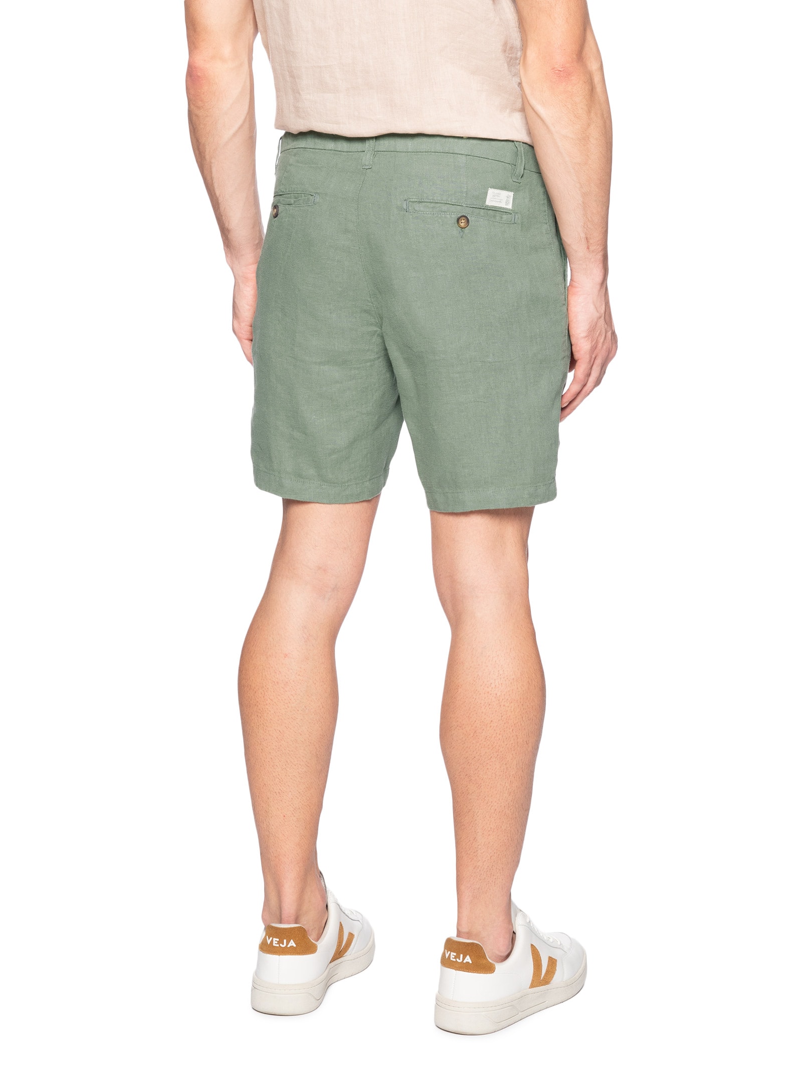 Bermuda Masculina Linho Verde Pineapple