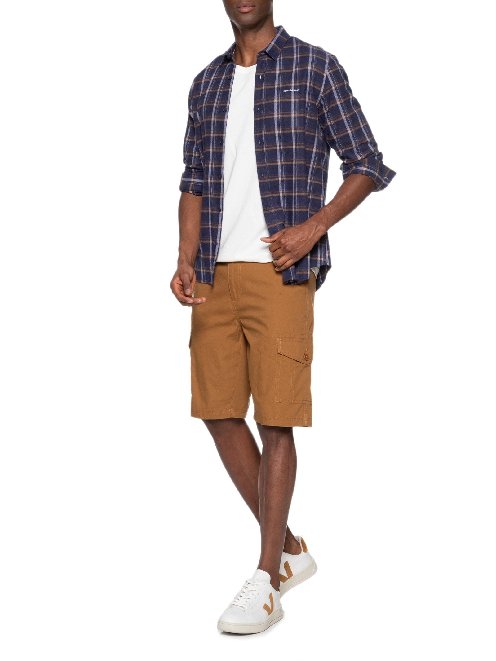 Bermuda Masculina Lisa Marrom Hering