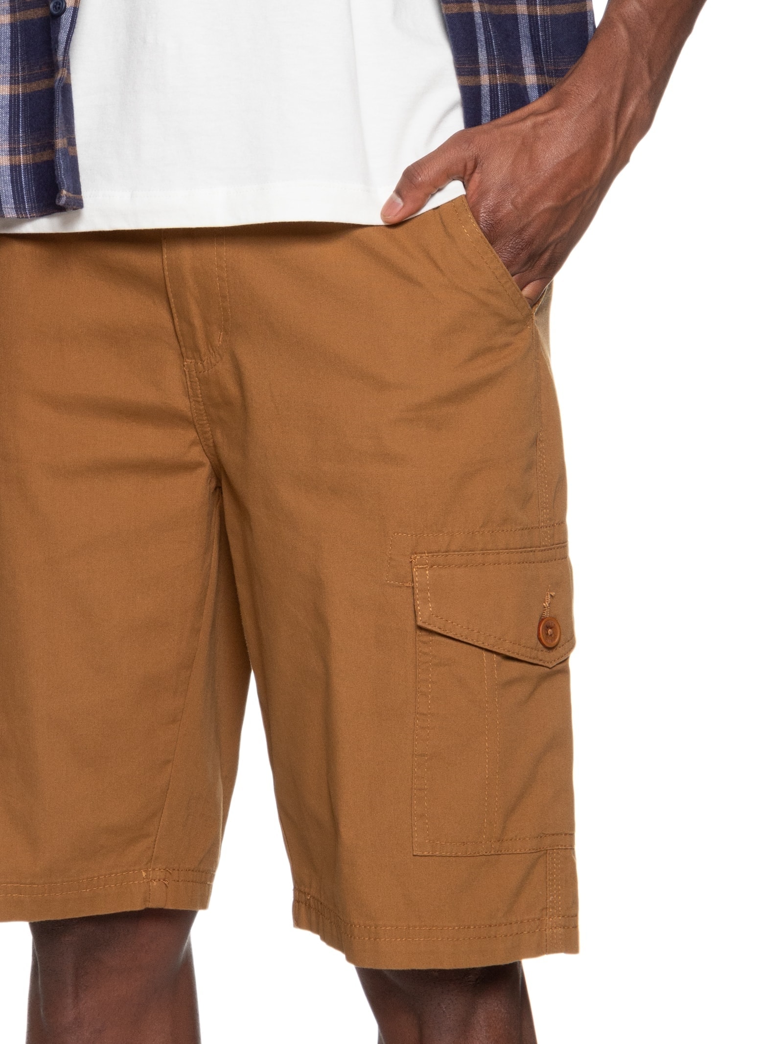 Bermuda Masculina Lisa Marrom Hering