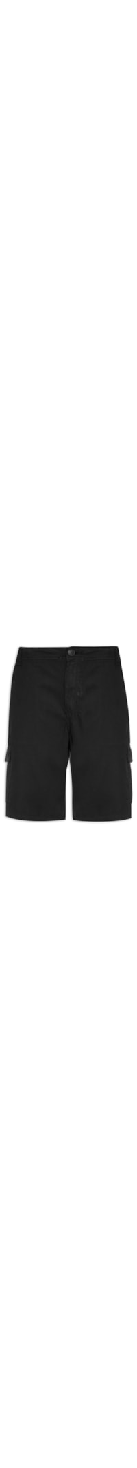 Bermuda Masculina Lisa - Preto