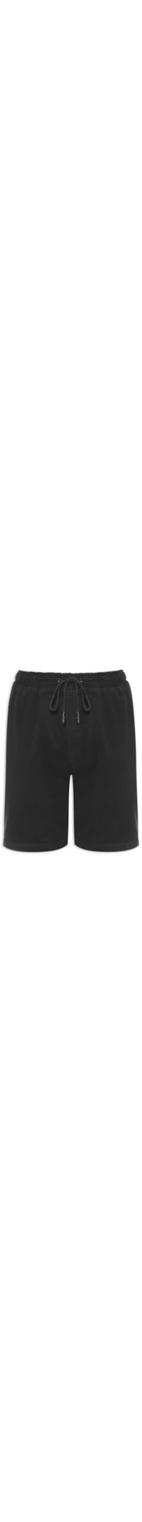 Bermuda Masculina Lisa - Preto