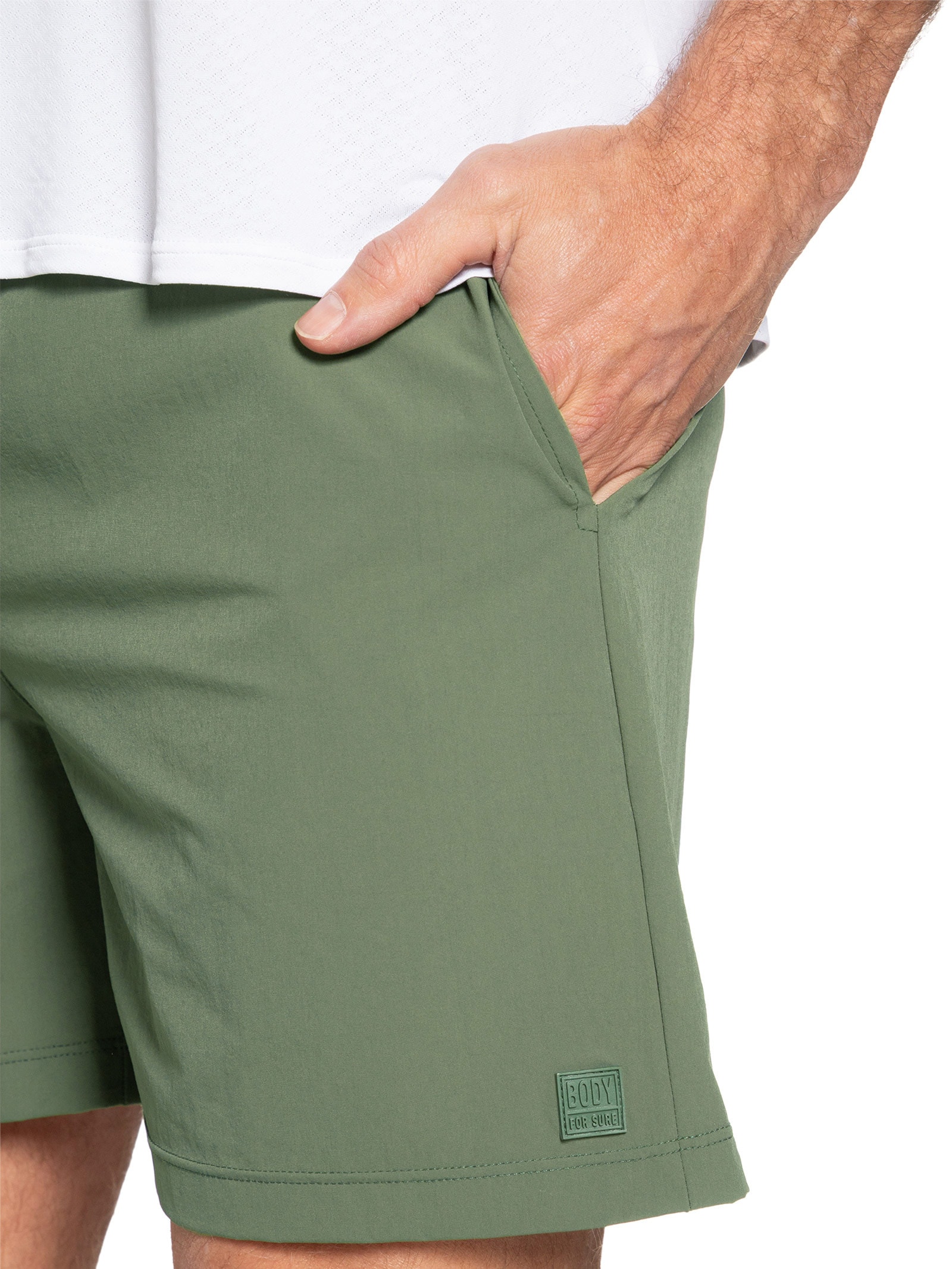 Bermuda Masculina Lisa Verde Body For Sure