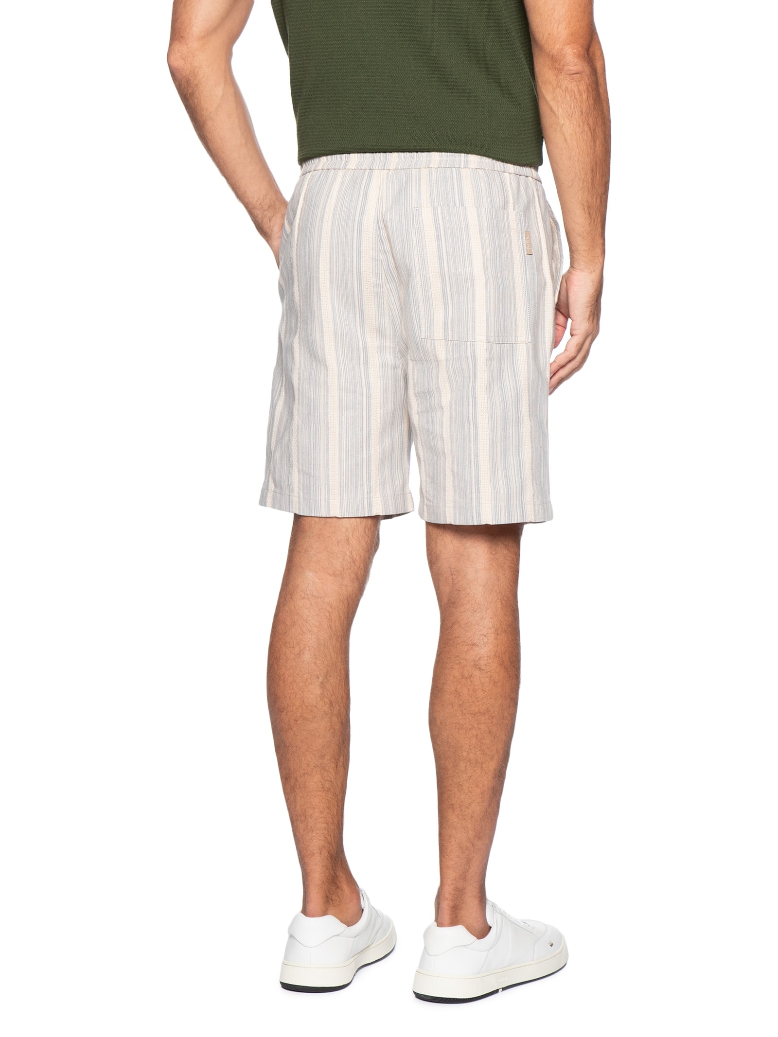 Bermuda Masculina Listra Náutico Bege Foxton