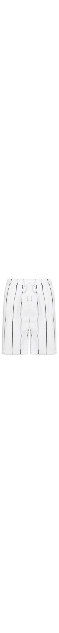 Bermuda Masculina Listrada Ocean - Branco
