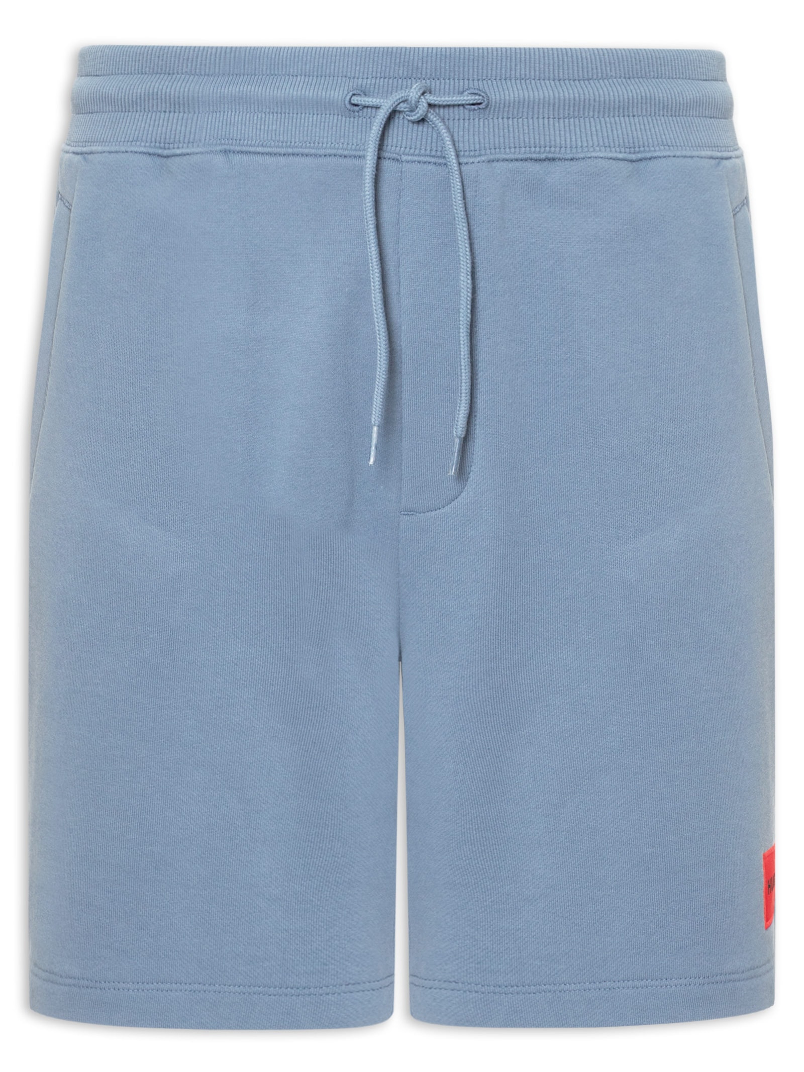 Bermuda Masculina Logo-Label Cotton Terry Diz222 Azul Hugo