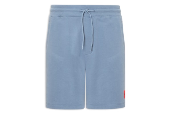 Bermuda Masculina Logo-Label Cotton Terry Diz222 - Azul