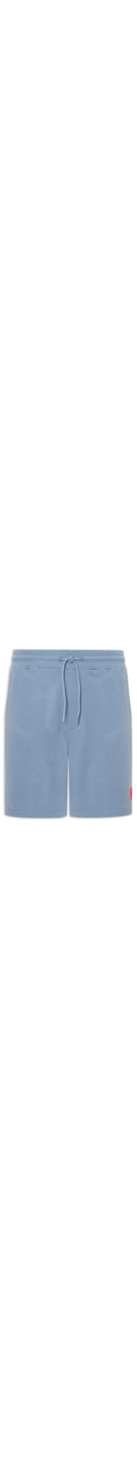 Bermuda Masculina Logo-Label Cotton Terry Diz222 - Azul