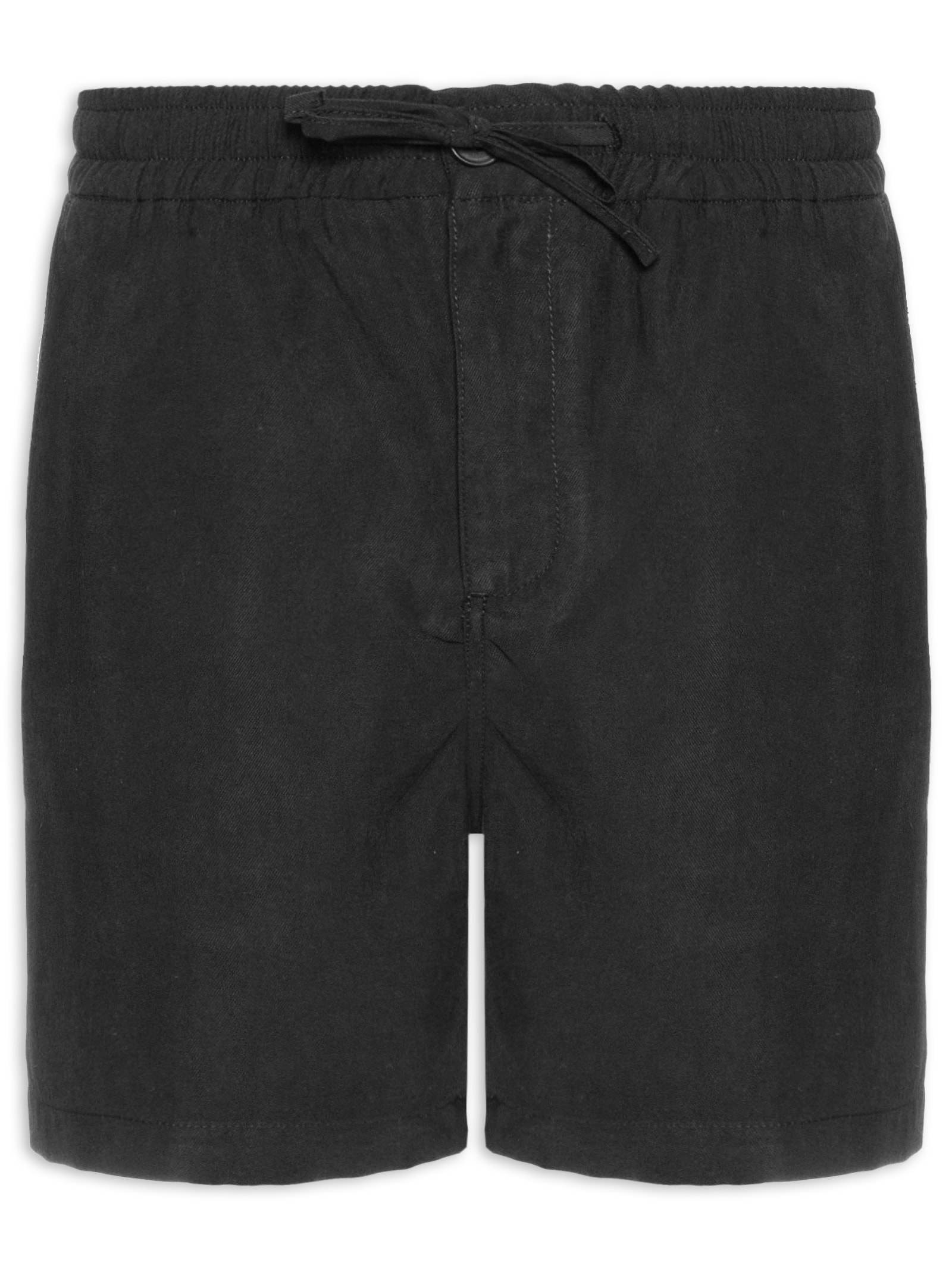 Bermuda Masculina Lyocell Stoned Preto Sergio K