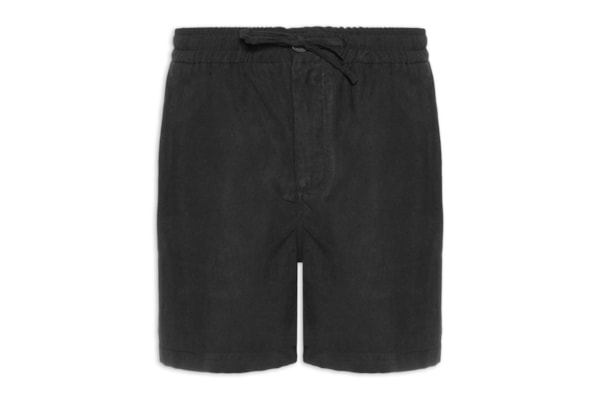 Bermuda Masculina Lyocell Stoned - Preto