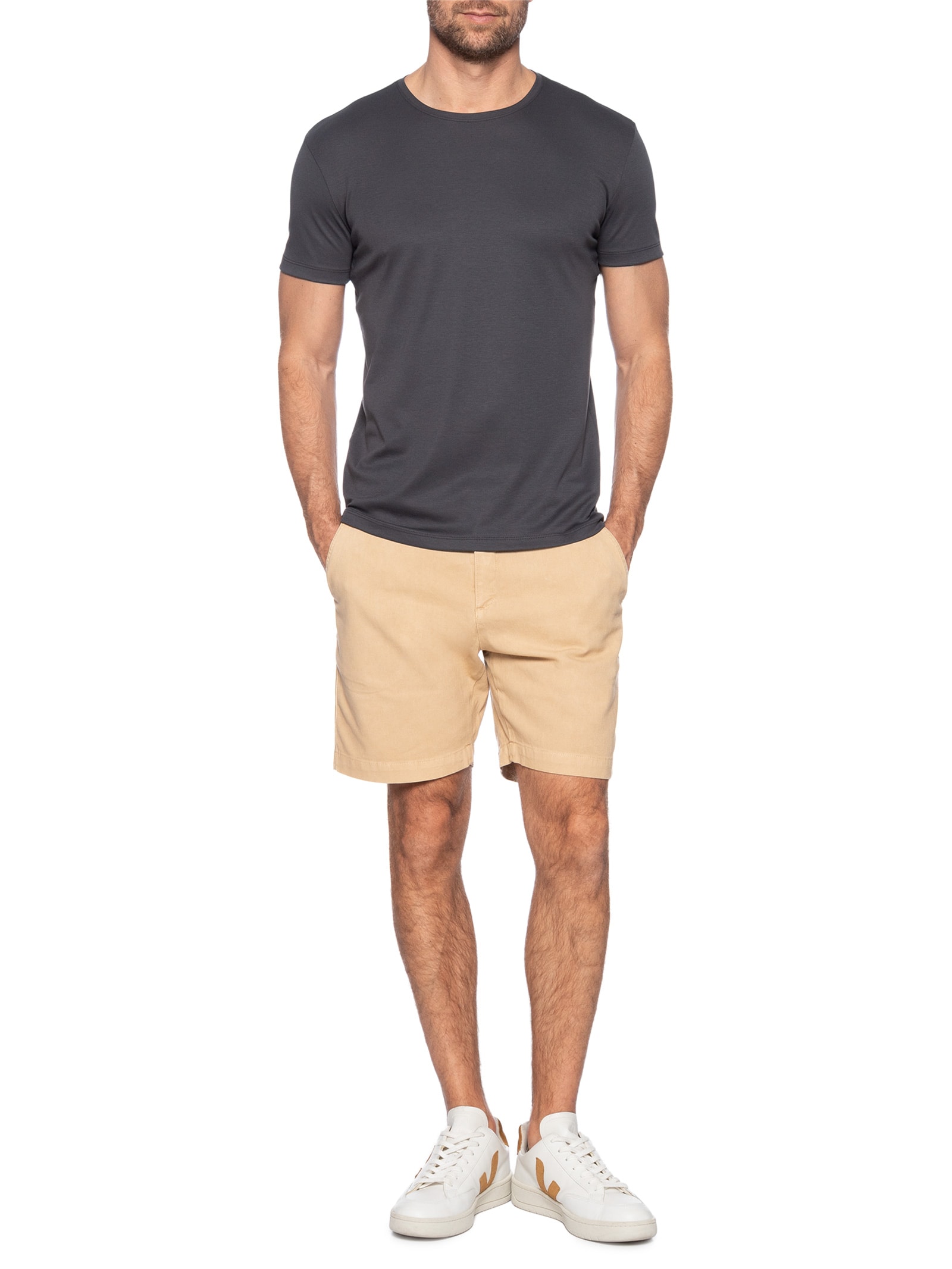 Bermuda Masculina Lyon Bege Pineapple