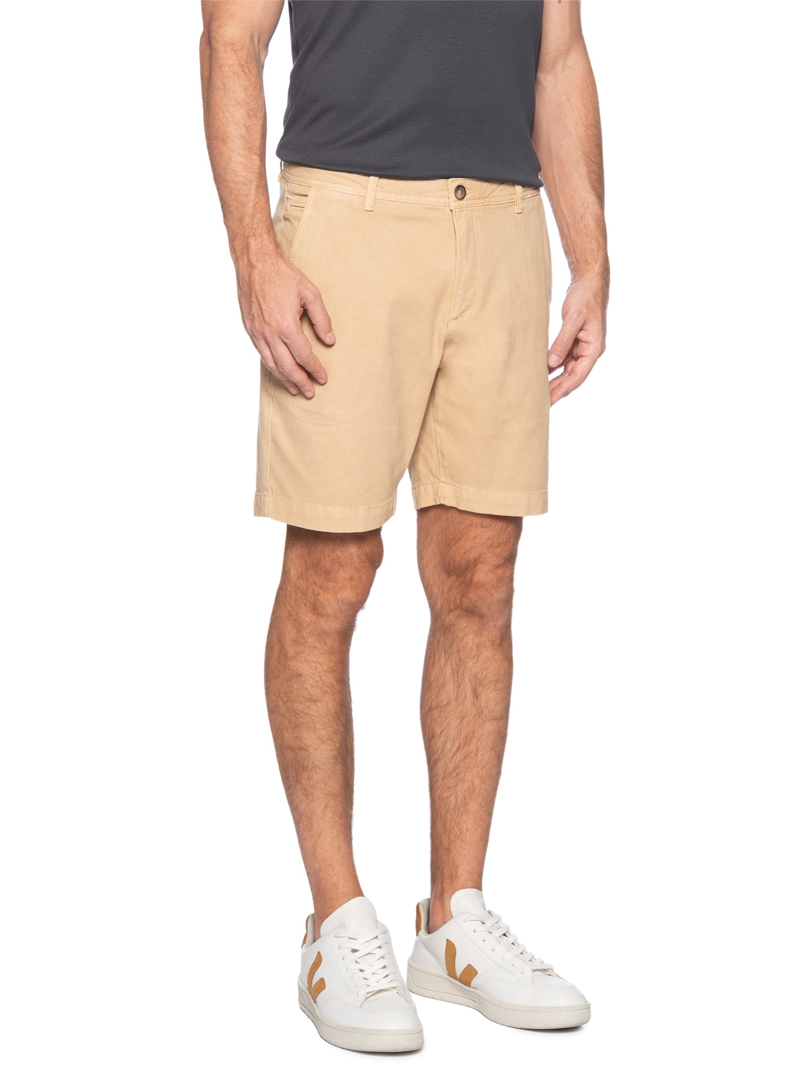 Bermuda Masculina Lyon Bege Pineapple