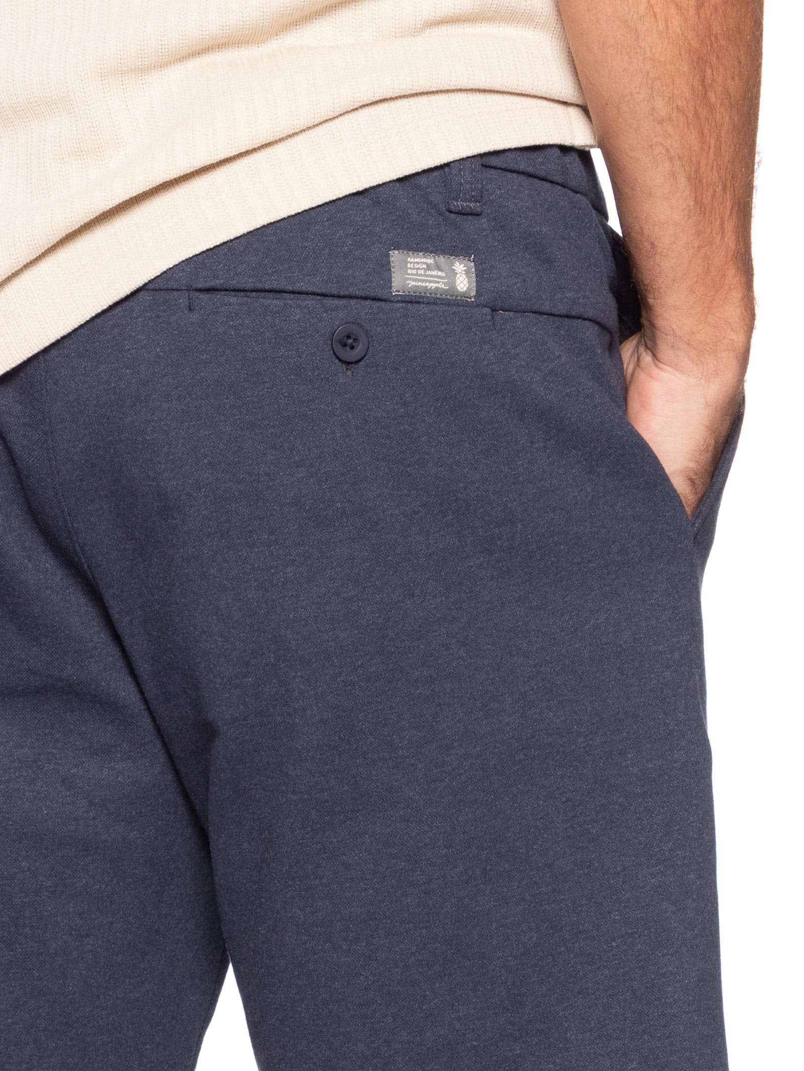 Bermuda Masculina Malha Design – Azul Pineapple