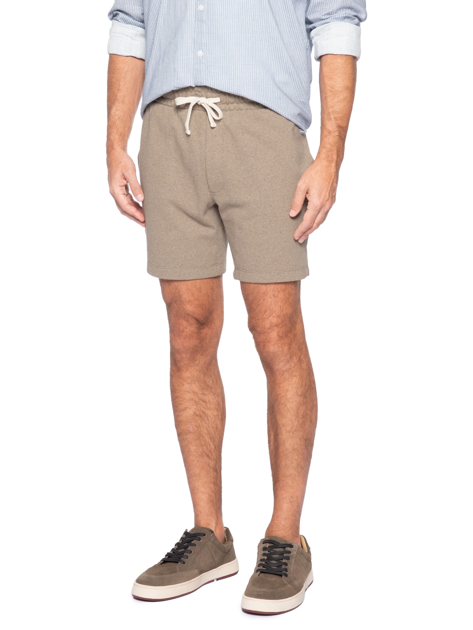 Bermuda Masculina Malha Eco Marrom Foxton