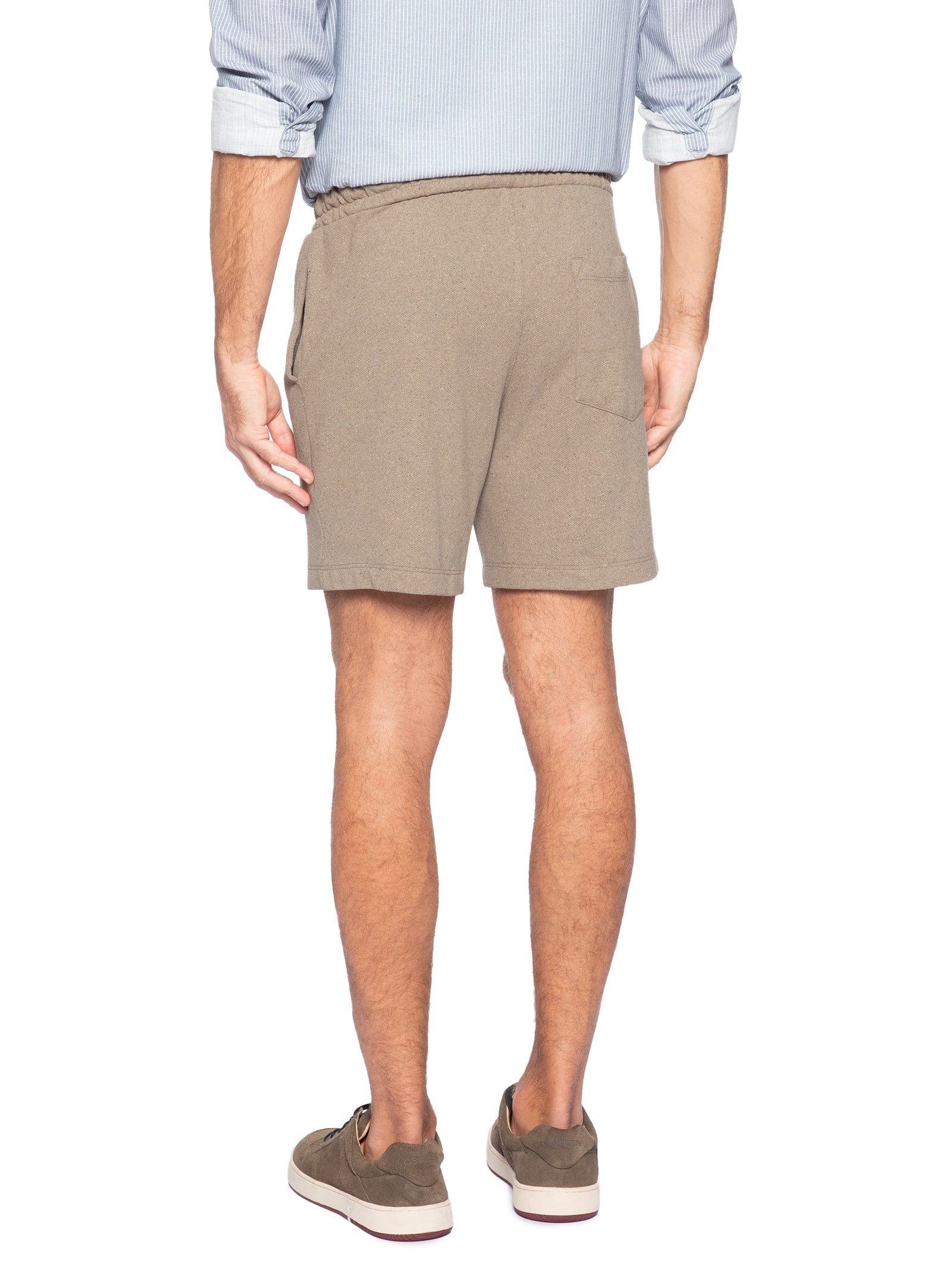 Bermuda Masculina Malha Eco Marrom Foxton