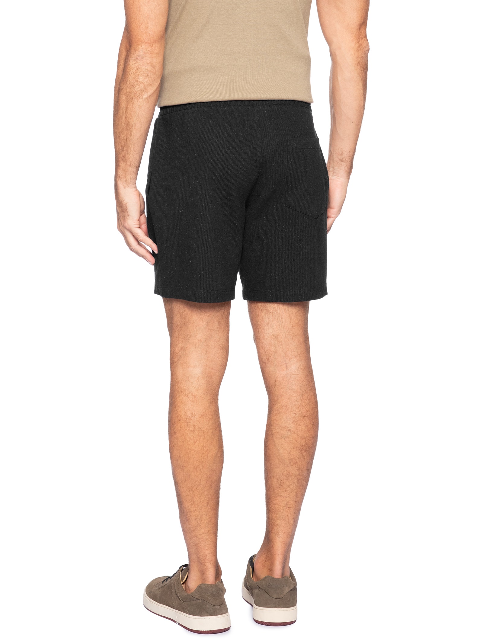 Bermuda Masculina Malha Eco Preto Foxton
