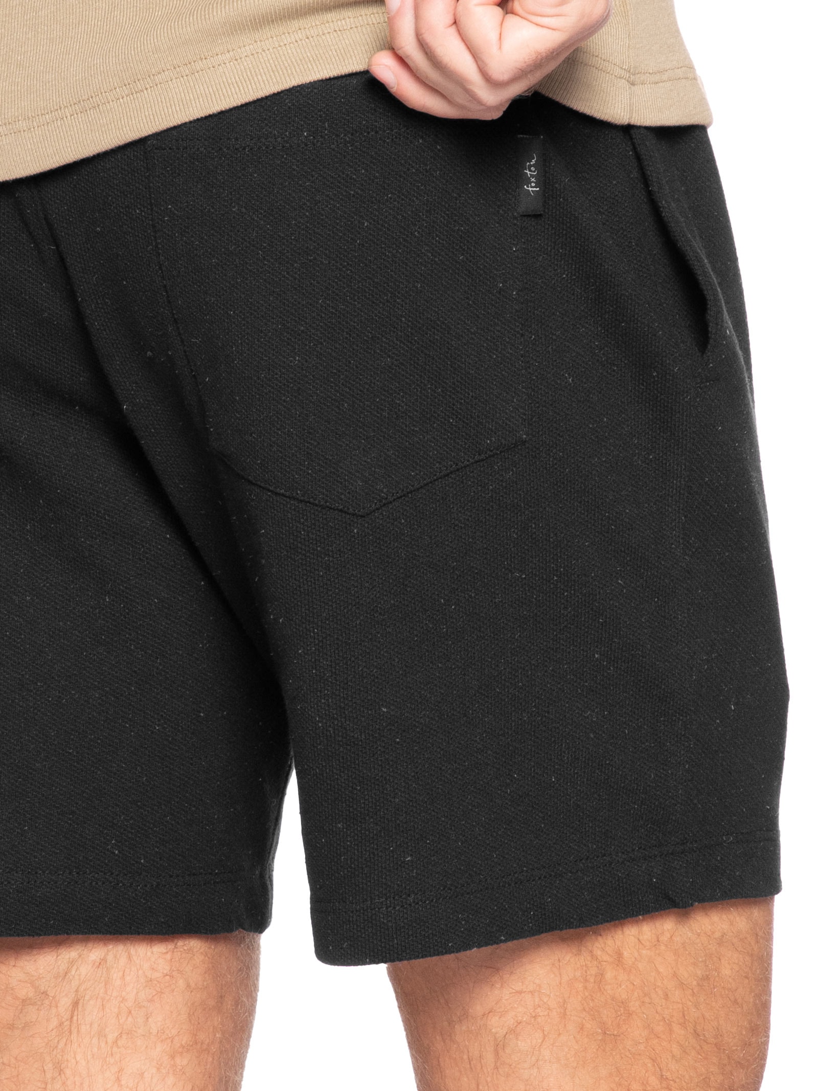 Bermuda Masculina Malha Eco Preto Foxton