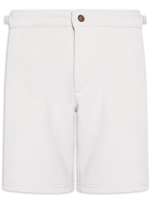 Bermuda Masculina Malha Fivela Lateral – Cinza